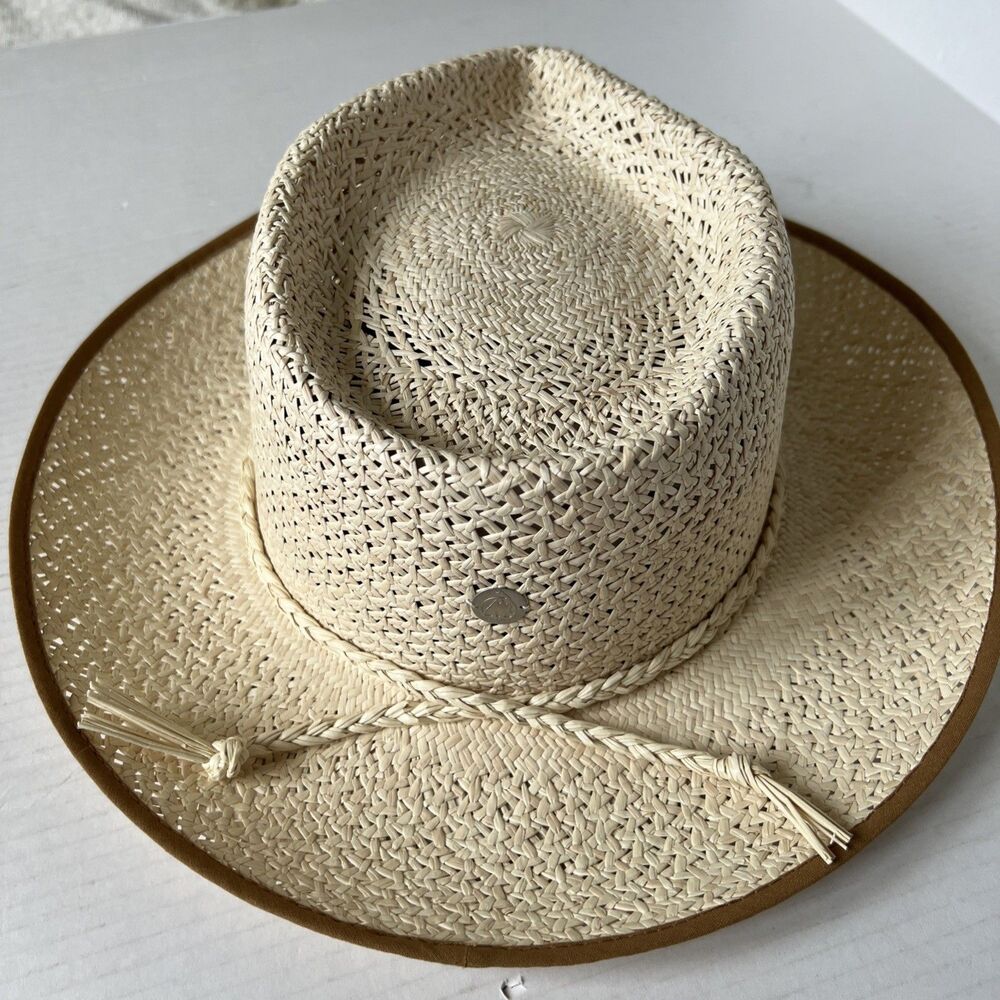 Freya Palm Sz L Hat UPF 50 Handmade Natural 100% Straw NWT Great gift - Picture 3 of 9